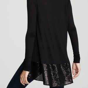 BCBG MAXAZRIA Roseann Sequin Top